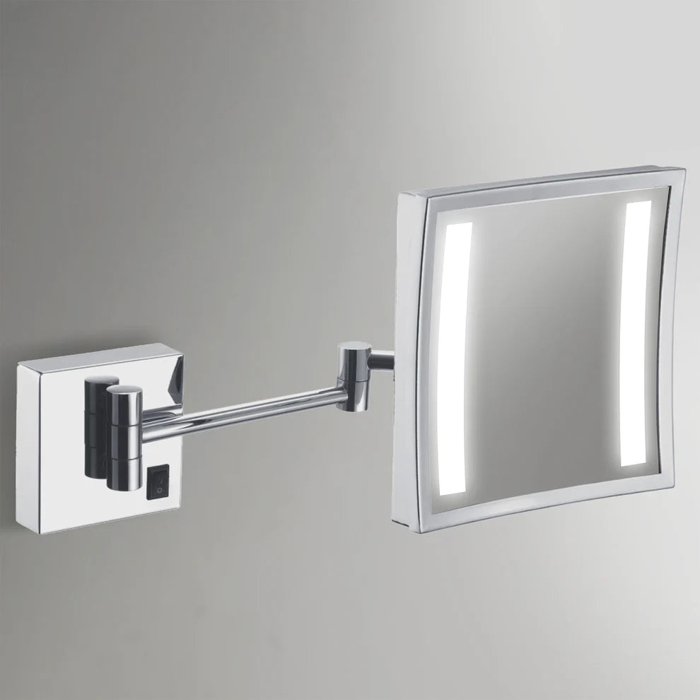 Wall mounted lighted mirror