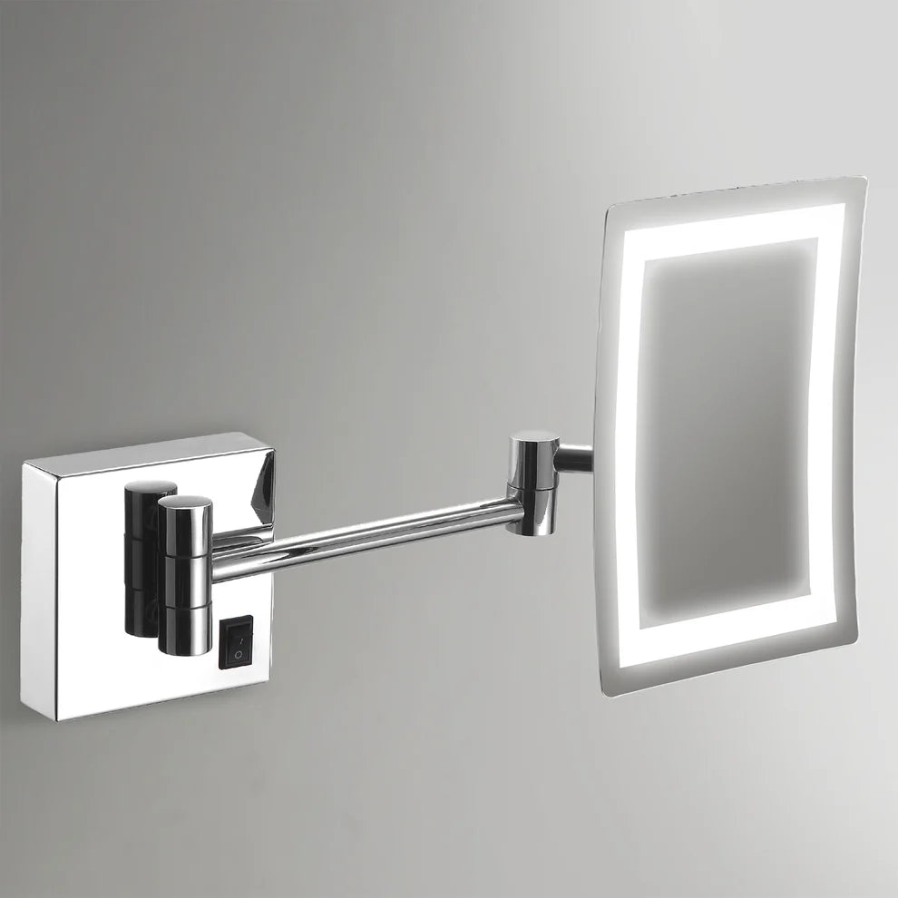 Wall mounted lighted mirror