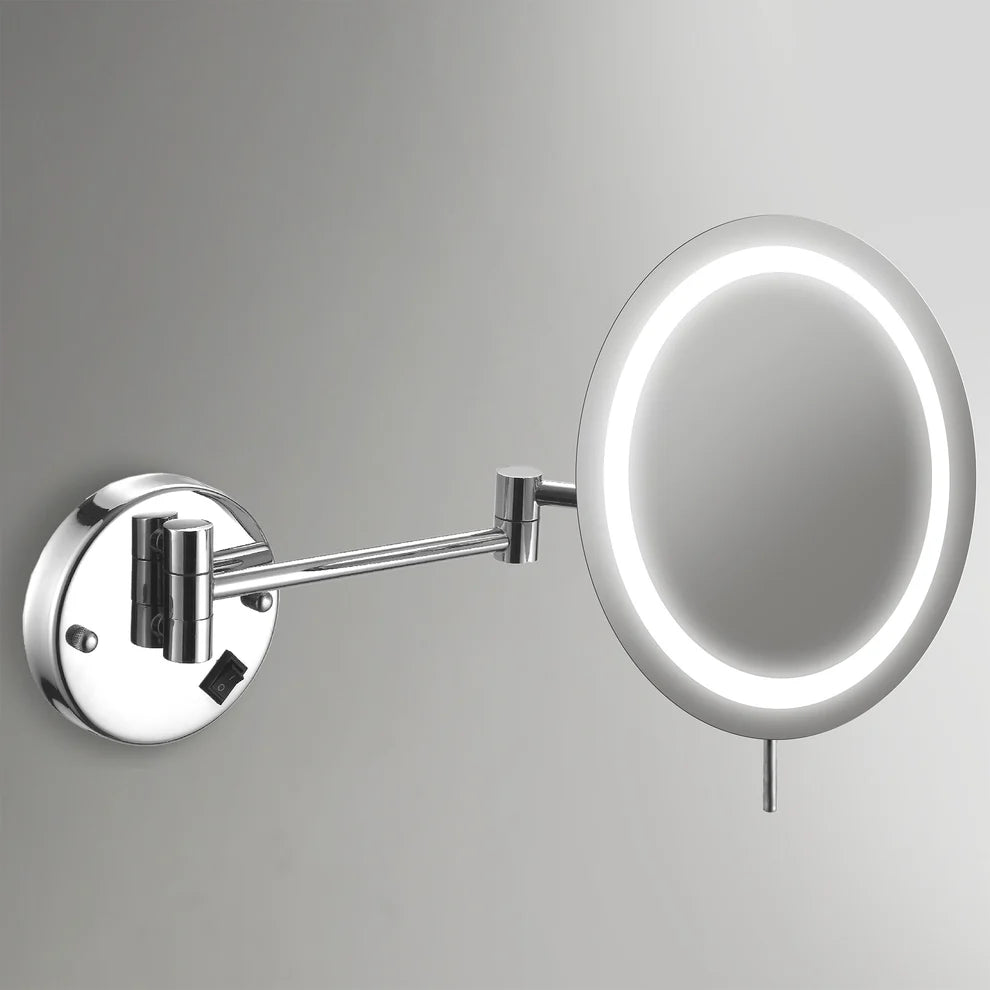 Wall mounted lighted mirror