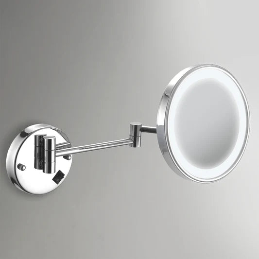 Wall mounted lighted mirror